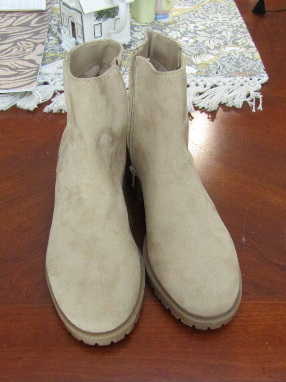 London Rag Beige Ankle Boots